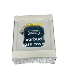 heyday Hardshell Earbud Case Cover for Apple AirPods Gen 1 & 2 - Snake Print Gre